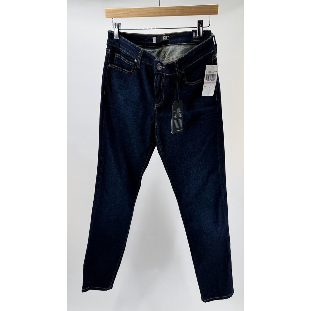 Kut from the Kloth Women's Dark Wash Diana Kurvy Skinny Limitless Jeans Size 10